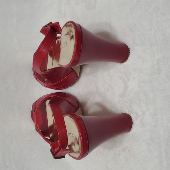 Mapella square heel open toe sandal 40 Red (Ss13) - Picture 4 of 7